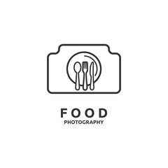 Food Photography Logo design template . Food Photo Logo . Logo Design