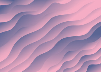 Abstract background pink and blue gradient wave dynamic effect.