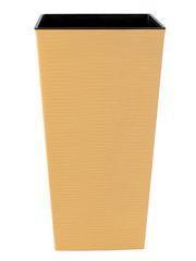 floor planter for flowers beige with black