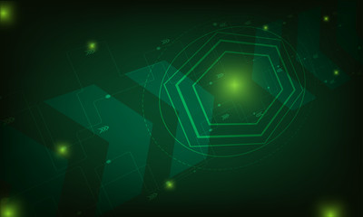 Abstract lighting line and light ball on backgrround .