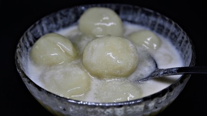 tradisional food indonesian  with black background black