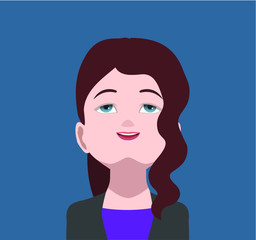 Flat avatar icon vector (community sites , phone avatar, console avatar)