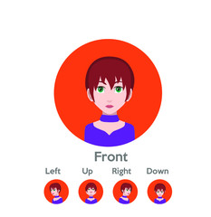 Flat avatar icon vector (community sites , phone avatar, console avatar)