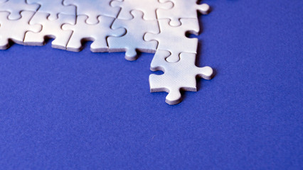 Obraz premium Jigsaw puzzle pieces and business concept