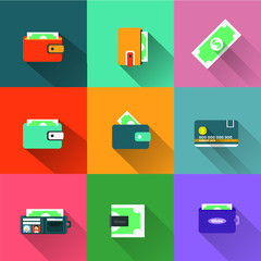 Wallet icons