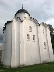 old Church chapel on a cloudy summer day