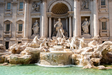 Trevi Fountain (Fontana di Trevi) in Rome, Italy. Trevi is most famous fountain of Rome....