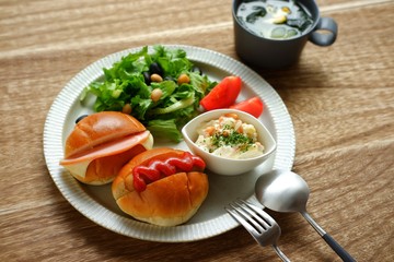 ワンプレート朝食