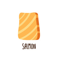 Salmon vector. Salmon logo. Salmon  on white background.