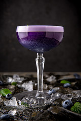 Alcoholic or non-alcoholic cocktail. Menu for a pub, nightclub, or bar.