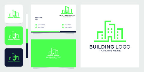creative bulding logo design premium vector