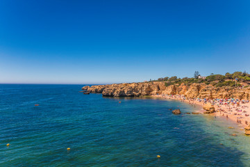 Beautiful beach in the portuguese Algarve (Beach of Saint Raphael)