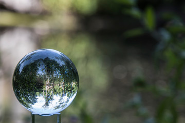 See the world through a lensball (glass ball) in Sweden