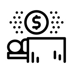 payment operation icon vector. payment operation sign. isolated contour symbol illustration