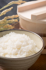 白米と稲穂
