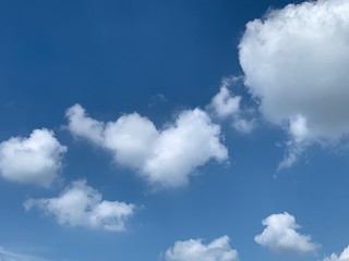 blue sky with clouds