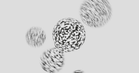 Render with rotating merging monochrome cells