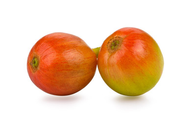 fresh jamaican cherry on white background