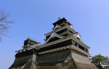 Fototapeta premium 震災前の晴天の日の熊本城