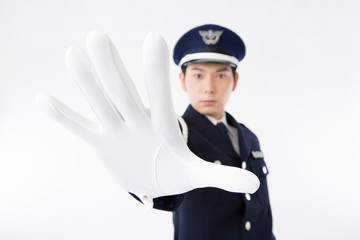 警備するガードマン