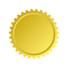 blank gold seal