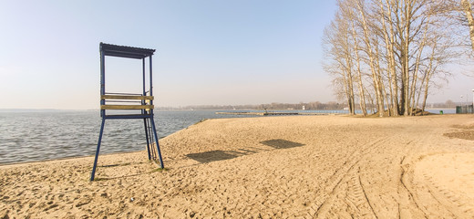 beach chair in the dunes