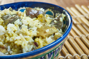 South Indian Mushroom Biryani