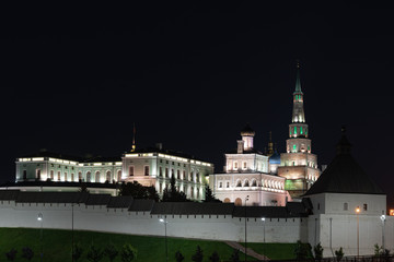 Night view of Kazan Kremlin