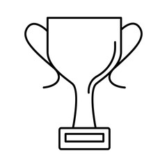trophy cup line style icon