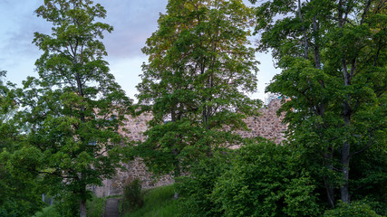 Ruins of an Ancient Medieval Castle Dobele Latvia.  the Historical Region of Zemgale, in Latvia, Was Built in 1335 by the Livonian Ordern.