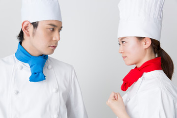 料理対決をするコック