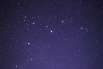 Fototapeta na wymiar Cassiopeia constellation in the night sky