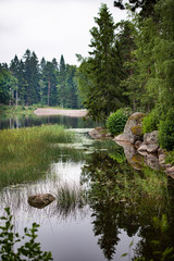 Fototapeta na wymiar Granite shores of the Gulf of Finland