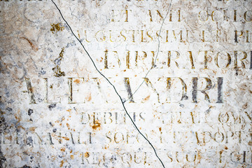 Slab of Kolmord marble with Latin inscriptions