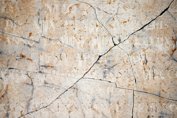 Slab of Kolmord marble with Latin inscriptions