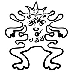 frightening malevolent virus or bacteria in the corona