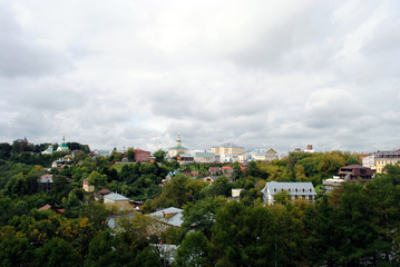Panorama of Vladimir in summer