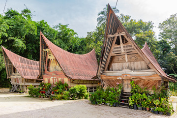 Samosir island in Lake Toba, Sumatra, Indonesia