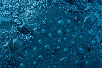 Water droplets on the floor, wet background
