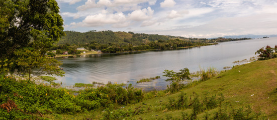 Samosir island in Lake Toba, Sumatra, Indonesia