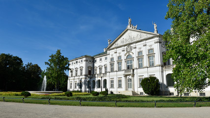 Fototapeta na wymiar The Krasiński Palace also known as the Palace of the Commonwealth