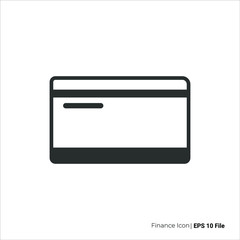 Card icon outline. Card icon vector design. isolated on white background