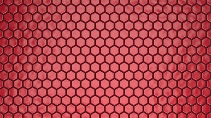 honeycomb abstract technology background 3d rendering