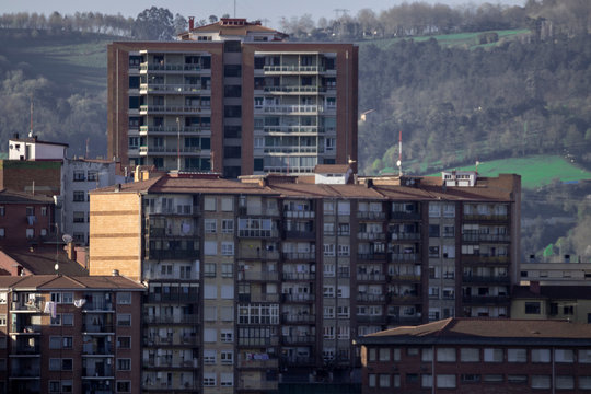 panoramic view of the city
 of basauri