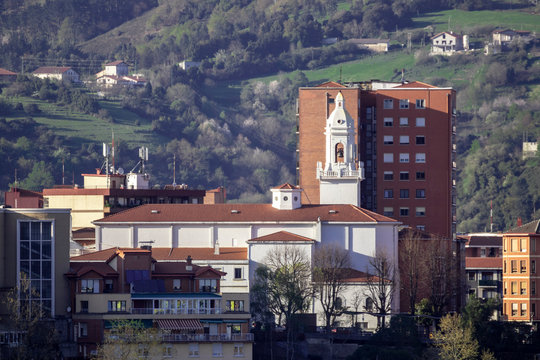 panoramic view of the city
 of basauri