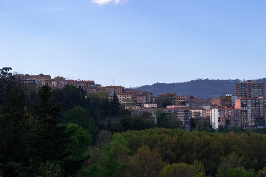 panoramic view of the city
 of basauri