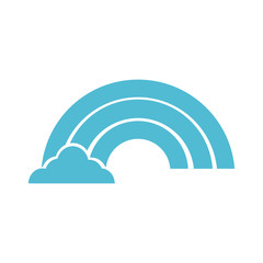 cute rainbow slang silhouette style icon