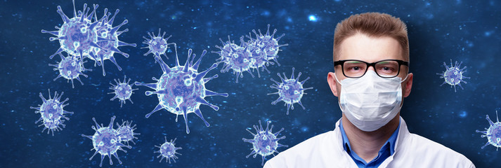 Young doctor against new Coronavirus 2019-nCoV