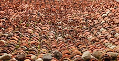 Tejado en Carmona en Cantabria.