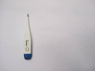 thermometer on white background